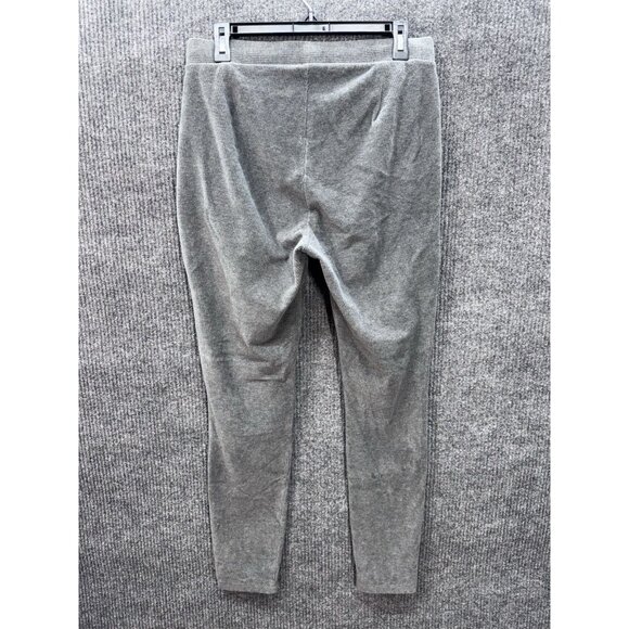 Lands’ End Corduroy Pull On Pants Womens Medium Tall Gray Skinny Knit Leggings - Picture 2 of 10